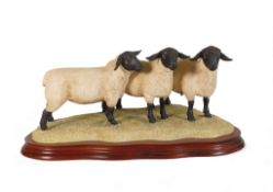 Border Fine Arts Suffolk Family Group, model no.B0197 by Ray Ayres, limited edition no.624 of 1250.