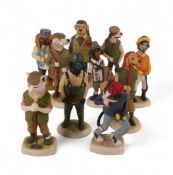 A collection of Robert Harrop resin 'Country Companions' to include:- Labrador Coarse Fisherman