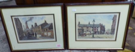 Local interest; Two framed Anthony Forster framed prints 'Red Lion Square, Newcastle' & 'Short