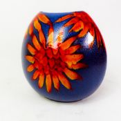 A Poole Pottery purse vase, height 19cm.