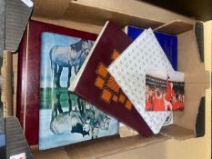 A mixed collection of stamp albums, loose stamps and FDCs, together with a photograph from the