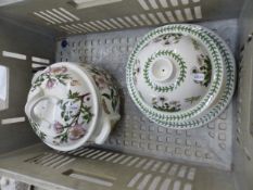 Portmeirion Botanic Garden pattern twin handled lidded soup tureen, together with Portmeirion