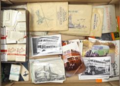 A collection of cigarette cards and albums to include 1935 an album of Aeroplanes, album of modern