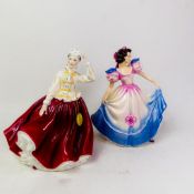 Royal Doulton lady figurines, Angela HN3419, together with Gail HN2937 (2).