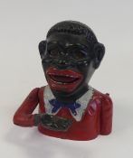 Cast Iron Jolly N Money Box. H:-16cm