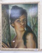 After Joseph Henry Lynch (Born 1911 -1989) - Tina - mid 20th century portrait print on board