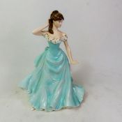 Coalport lady figurine, With this Ring, numbered limited edition.