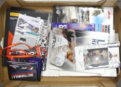 A collection of F1 related items to include Race Programs from Brazil 2018, United States 2018,