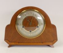 Smiths Art Deco Westminster Chime mantel clock.