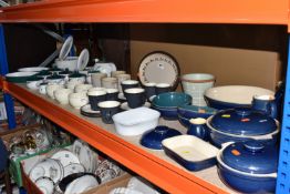A QUANTITY OF DENBY DINNER WARES, comprising four Heritage Pavilion mugs (one chipped), six cream