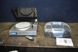 A NEOSTAR NTCD1B USB TURNTABLE AND A PANASONIC PORTABLE HI FI (both PAT pass and working but CD
