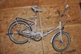 A VINTAGE WAYFARER FOLDING BIKE with a 15in frame, three speed Sturmey Archer gears