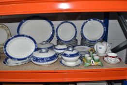 WHIELDON WARE 'DALMENY' PATTERN DINNER WARES ETC, comprising twelve dinner plates and starter