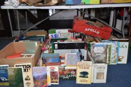 EIGHT BOXES OF BOOKS containing a very large number of miscellaneous titles in hardback and
