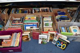 EIGHT BOXES OF BOOKS containing a very large number of miscellaneous titles in hardback and