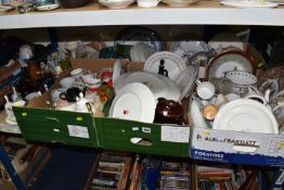 FIVE BOXES AND LOOSE ASSORTED CERAMICS to include Bilton's coffee ware comprising cups, saucers,