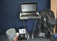 A KALORIK TKG EBBQ 1002L ELECTRIC BARBECUE with stand, cover and two heated plates, width 69cm,