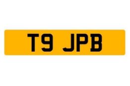T9 JPB - UK PRIVATE VEHICLE REGISTRATION NUMBER, held on DVLA V778 Retention Document, expires