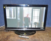 A PANASONIC TX-P37X10B 37in TV WITH REMOTE and a Panasonic DVD/VHS recorder (both PAT pass and