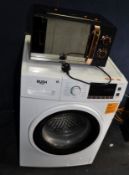 A BUSH WMSAEX1214 WASHING MACHINE width 60cm, depth 60cm, height 85cm and a Goodman's microwave (