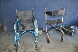 A DAYS MOBILITY WHEELCHAIR and a Z-Tec Rollator with holdall (3)