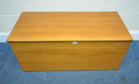 SUTCLIFFE OF TODMORDEN, A MID CENTURY TEAK BLANKET CHEST, width 101cm x depth 47cm x height 46cm,