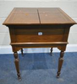 MAPLE AND CO, TOTTENHAM, COURT ROAD, LONDON AN EDWARDIAN MAHOGANY AND INLAID DRINKS TABLE, the