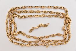 A 9CT GOLD MARNIER CHAIN, fitted with a spring clasp, hallmarked 9ct London import, length 580mm,