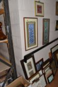 A QUANTITY OF PICTURES AND PRINTS ETC, to include a watercolour depicting La Sagrada Familia in