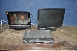 A KENMARK 22in TV with power supply, a Goodman's 15in TV (no power supply but Kenmar power supply
