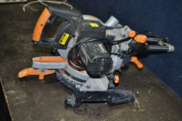 AN EVOLUTION RAGE 3-S 210MM MULTI PURPOSE COMPOUND MITRE SAW with 8in blade (PAT pass and working)