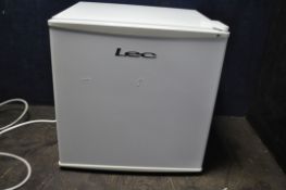 AN LEC TABLE TOP FRIDGE, width 47cm, depth 45cm, height 49cm (PAT pass and working at 2 degrees)