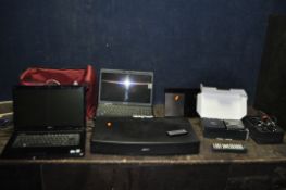 A COLLECTION OF HOUSEHOLD ELECTRICALS including a Bose Solo TV sound soundbar with remote, a