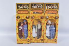 THREE BOXED 1974 LORIMAR PRODUCTIONS MEGO THE WALTONS 8 INCH TWIN FIGURE SETS, the first a Grandma