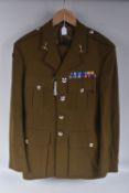 A OFFICERS DRESS UNIFORM ROYAL SIGNALS REGIMENT, by 'Golding' possibly private purchase jacket &
