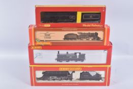 FOUR BOXED TRI-ANG HORNBY & HORNBY RAILWAYS OO GAUGE LOCOMOTIVES, class B12 No.61572 (R150), class 5