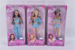 THREE BOXED HASBRO DESTINY'S CHILD DOLLS, Michelle No.60727/60816, Kelly No.60728/60816 and