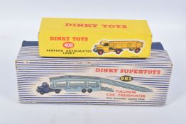 A BOXED DINKY SUPERTOYS BEDFORD PULLMORE CAR TRANSPORTER, No.982, darker blue cab and hubs,