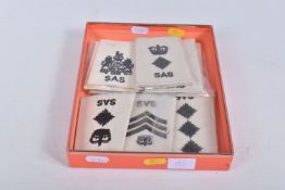 A SMALL SELECTION OF SPECIAL AIR SERVICE SLIP ON SHOULDER BOARDS, LIGHT KHAKI BAGGED AND UNWORN,
