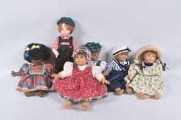A COLLECTION OF EUROPEAN MADE COLLECTORS DOLLS, including examples by Pura Pastor Juan, D'Anton,
