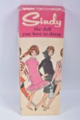 A BOXED PEDIGREE SINDY DOLL, No.6R/1516, brunette version, doll marked 'Made in England' to back