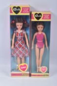 TWO BOXED PEDIGREE SINDY DOLLS, the first a Funtime 44696, tapered dress, few creases to plastic