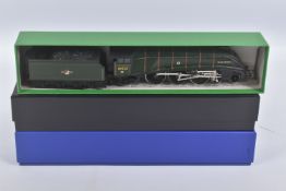 THREE BOXED HORNBY A4 CLASS LOCOMOTIVES, 'Mallard' No.60022, B.R. green livery (R309/R350), '