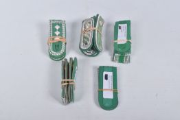 SMALL COLLECTION OF POST WWII WEST GERMAN SHOULDER BOARDS FOR VARIOUS UNITS AND RANKS AS FOLLOWS,