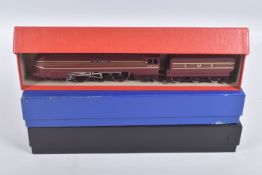 THREE BOXED HORNBY RAILWAYS OO GAUGE L.M.S. CORONATION CLASS LOCOMOTIVES, 'Coronation' No.6220, blue