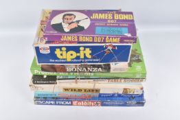 EIGHT VINTAGE BOARD GAMES, to include two Spear's games, a James Bond 007 Secret Service Game and