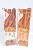 TWO BOXED IDEAL BEAUTIFUL CRISSY DOLLS, the first a reference 1061-1, head wrapped, wearing a blue