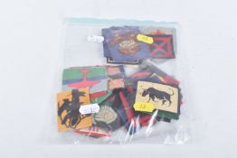 A PLASTIC BAG CONTAINING FORTY SEVEN BRITISH AND COMMONWEALTH UNIT AND FORMATION PATCHES, to various