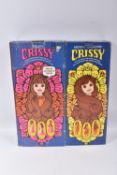 TWO BOXED 1971 IDEAL CRISSY DOLLS, the first a Movin'... Groovin' Crissy, 1082-7, orange dress light