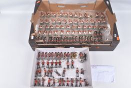 A COLLECTION OF MODERN CAST SOLDIER FIGURES,, have been painted and finished to a fair standard